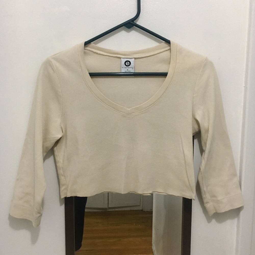 🌹3/$15 Y2K Vintage Ellemenno V-Neck Crop Top